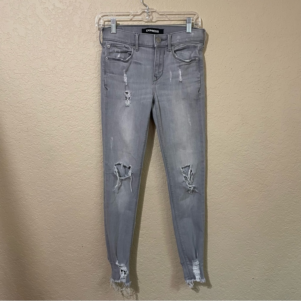 Express gray jeans